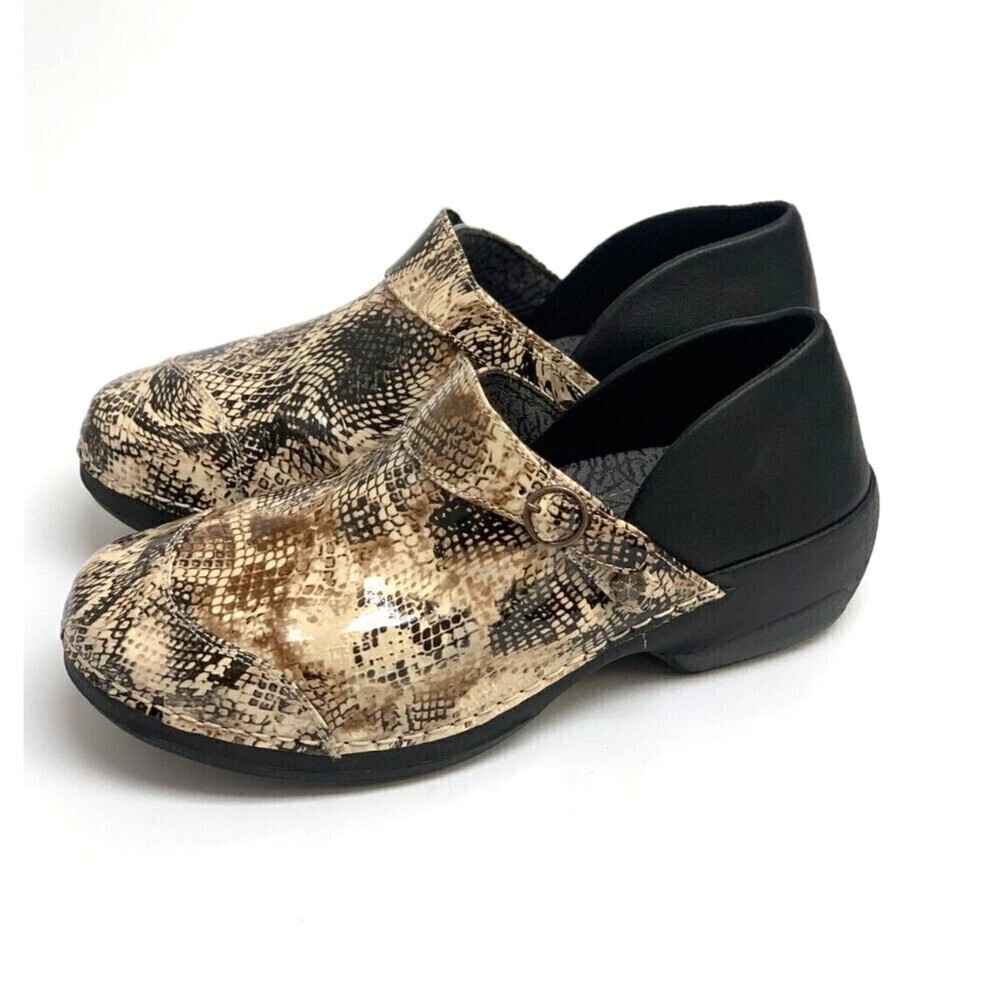 BOGO Rocky 4Eur Sole Serpentine Leather Convertible Clog Womens 10 10.5 WIDE